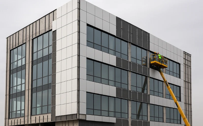 تركيب واجهات الكلادينج